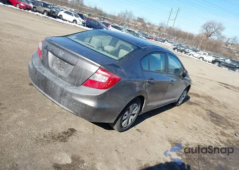 2012 Honda Civic Lx из США, поврежденный, VIN 19XFB2F52CE334190